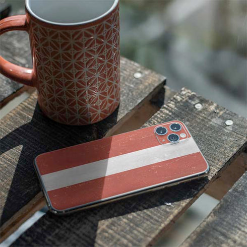 Latvia Flag Distressed iPhone 11 Pro Max Skin